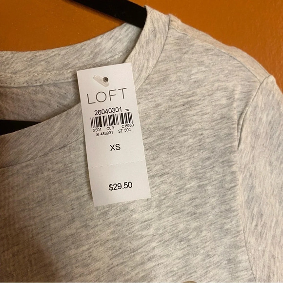 NWT LOFT Pretzel Vintage Soft Tee - Picture 6 of 6